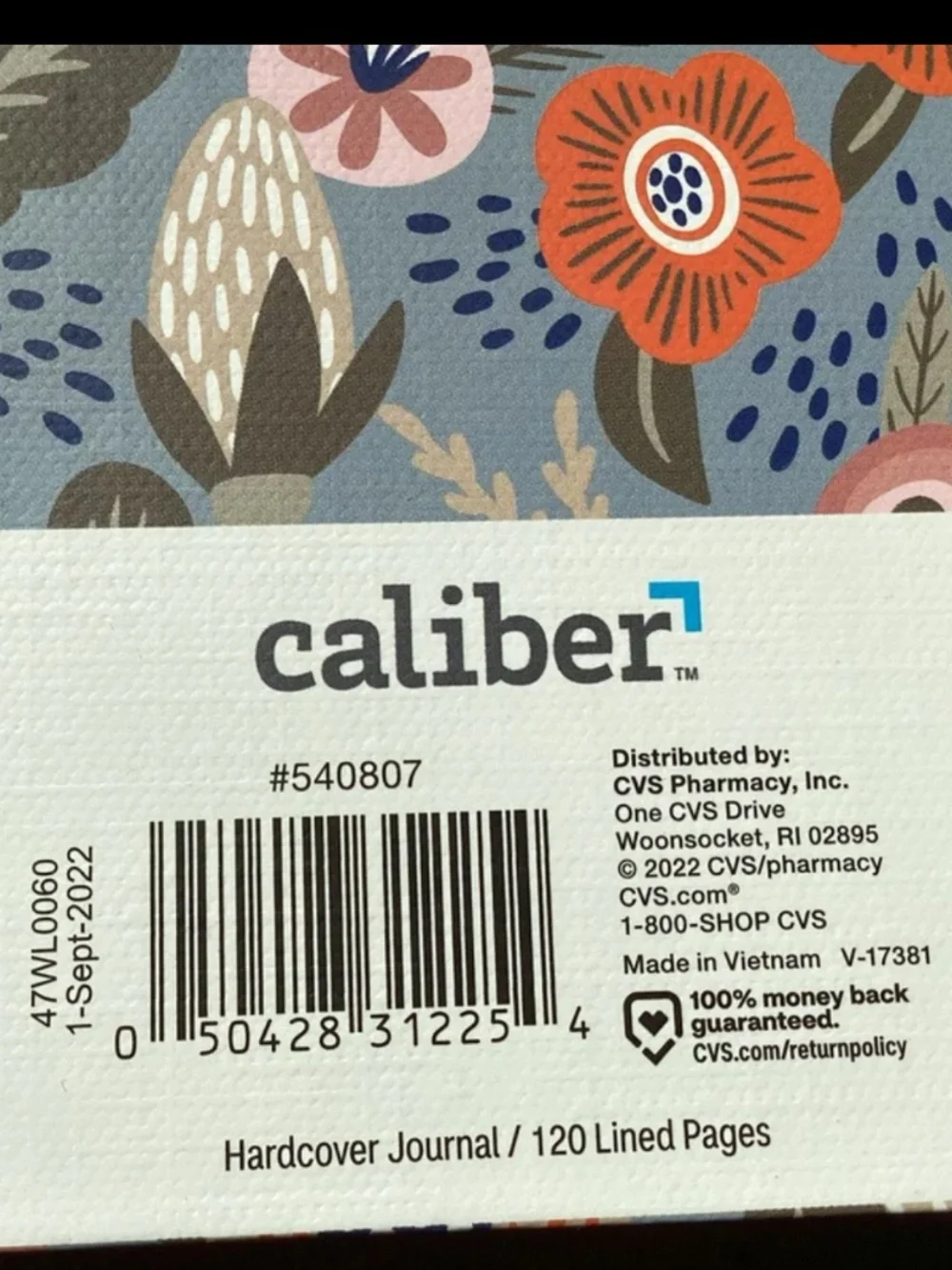 Caliber Hard Cover Journal 120 Lined Pages New
